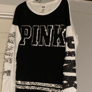 VS PINK SEQUIN SHIRT
